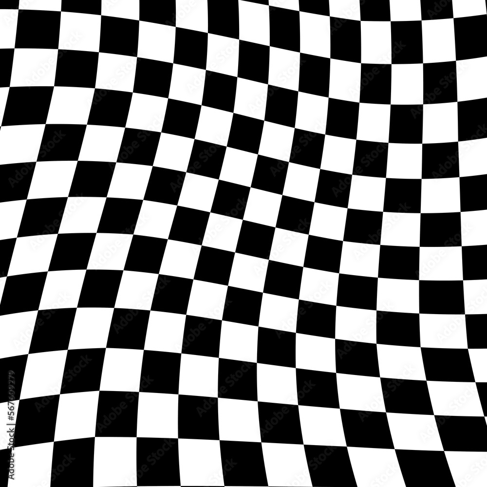 trendy cool distorted checkerboard decoration trendy cool distorted checkerboard decoration