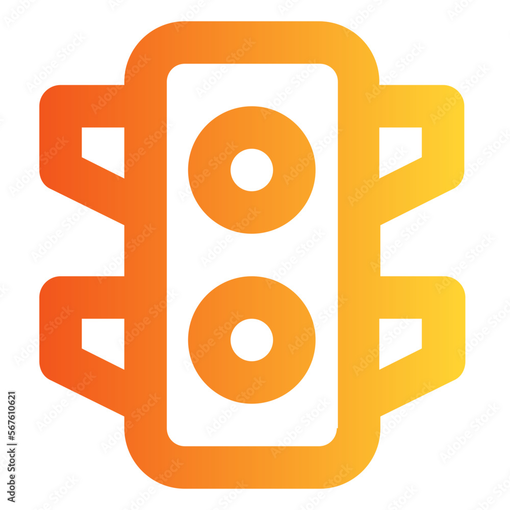 Traffic Light gradient icon Traffic Light gradient icon