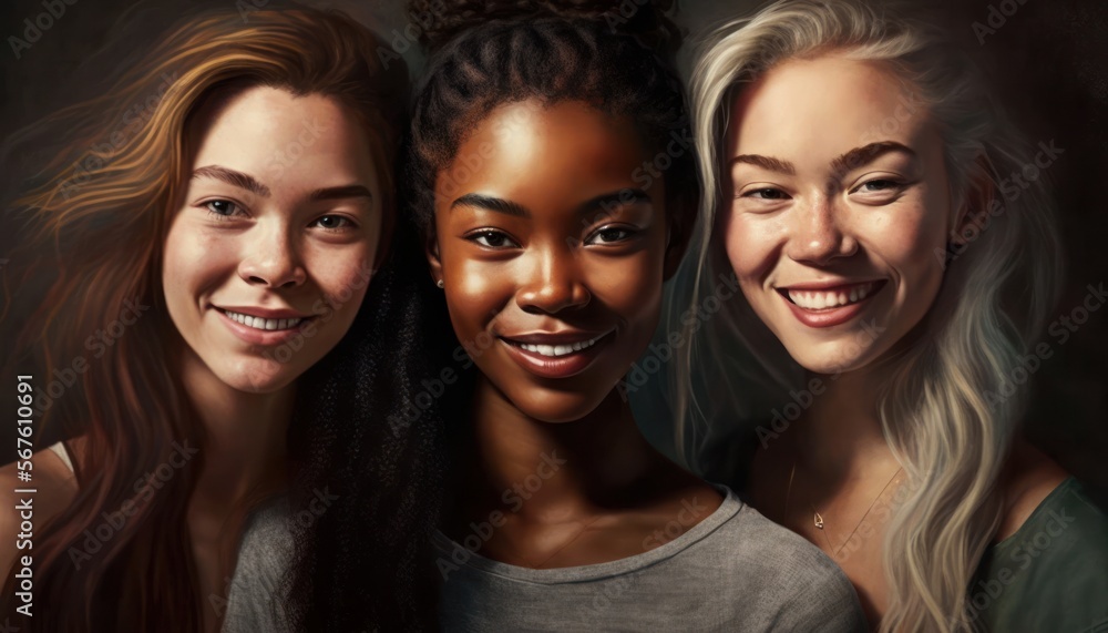 Artists Multiracial Women (generative AI)