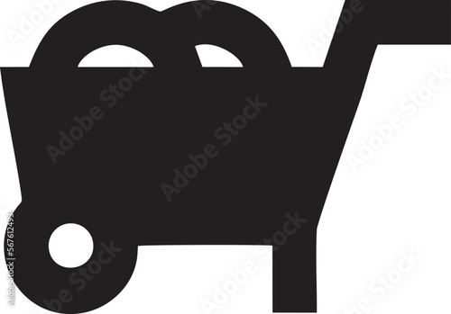Hand icon symbol in black vector image , illustration of the human finger