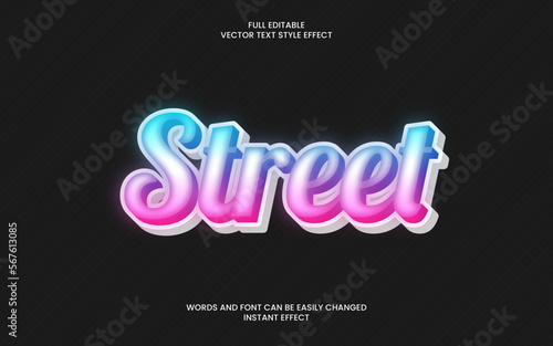 street text effect