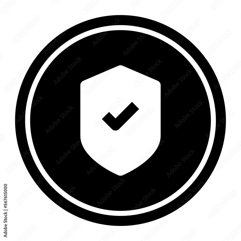 Shield Circular line icon Shield Circular line icon