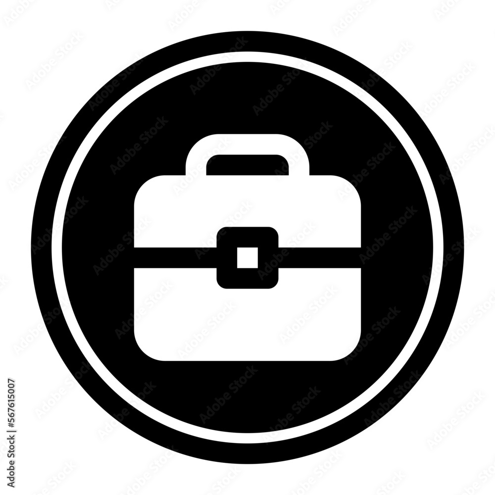 Suitcase Circular line icon Suitcase Circular line icon