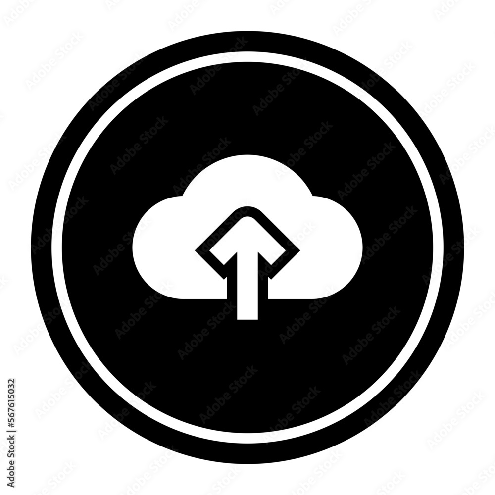 Upload Circular line icon Upload Circular line icon
