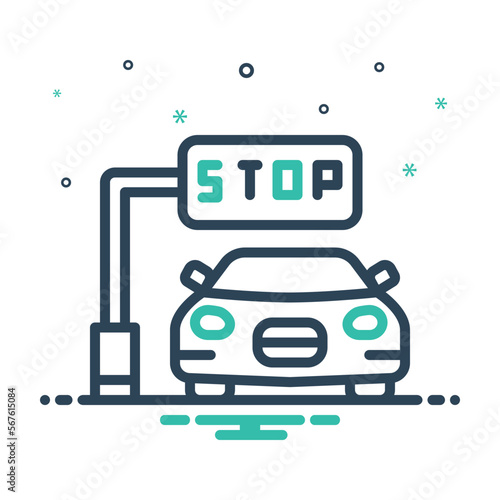 Mix icon for stop