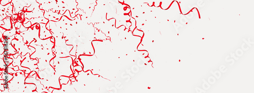 Scarlet Streamer Flying Vector Panoramic Grey