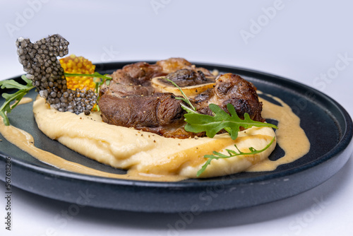 Veal ossobuco with parsnip puree