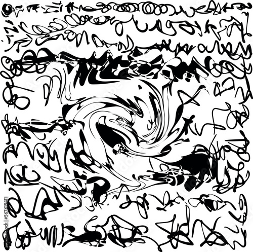 Abstract inked art