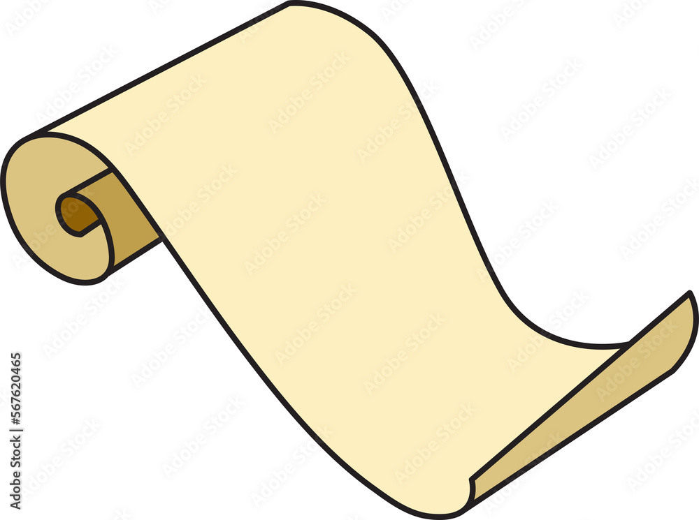paper scroll and parchment illustration paper scroll and parchment illustration