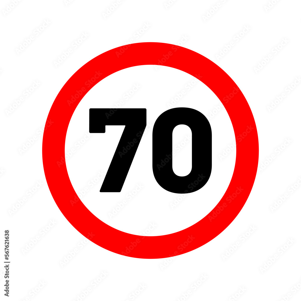 speed limit road sign in trendy flat design speed limit road sign in trendy flat design
