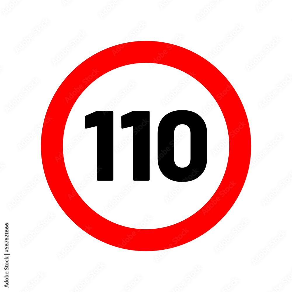 speed limit road sign in trendy flat design speed limit road sign in trendy flat design