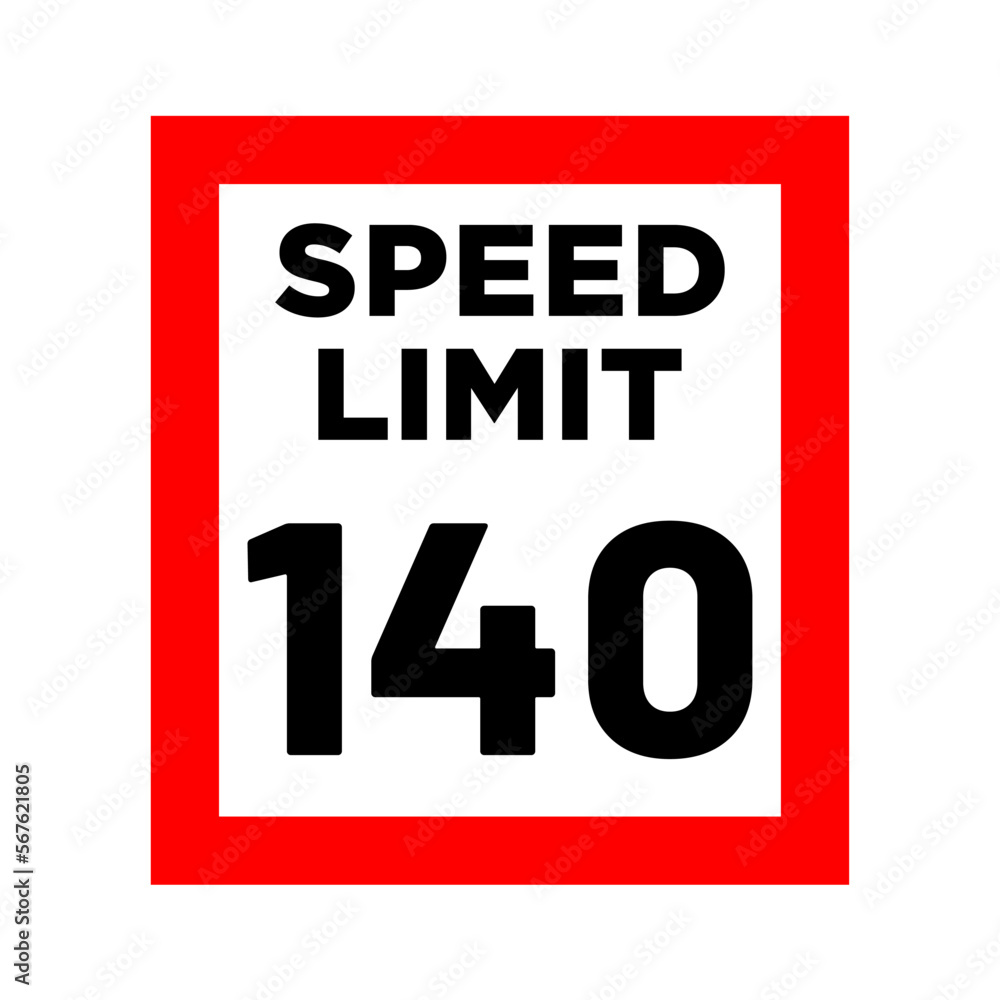 speed limit road sign in trendy flat design speed limit road sign in trendy flat design