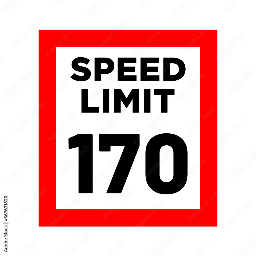 speed limit road sign in trendy flat design speed limit road sign in trendy flat design