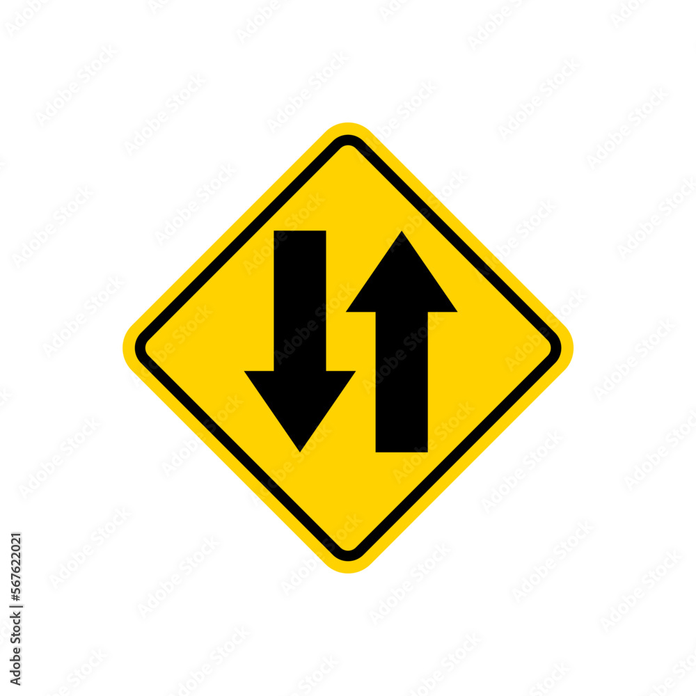 traffic sign, road sign in trendy flat design traffic sign, road sign in trendy flat design