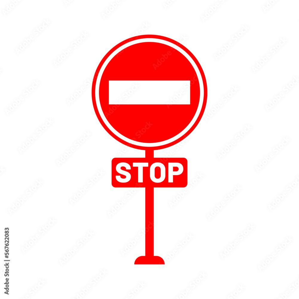 stop sign vector icon in trendy flat style stop sign vector icon in trendy flat style