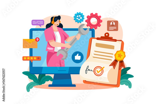 Online technologic certification