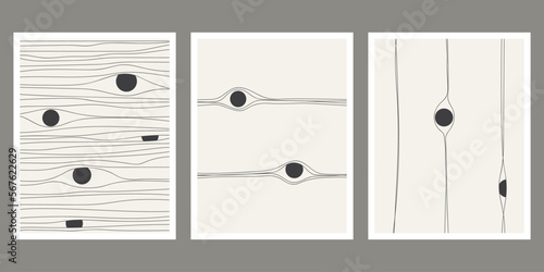Abstract wall arts vector collection. minimalistic organic shape Art design for poster, print, cover, wallpaper. Minimal wall art pieces.