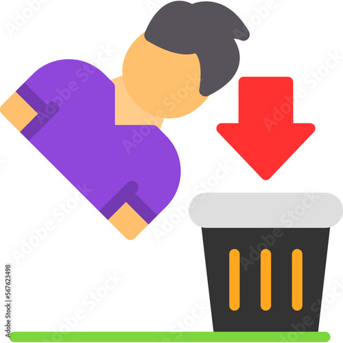 Thrown Away Icon