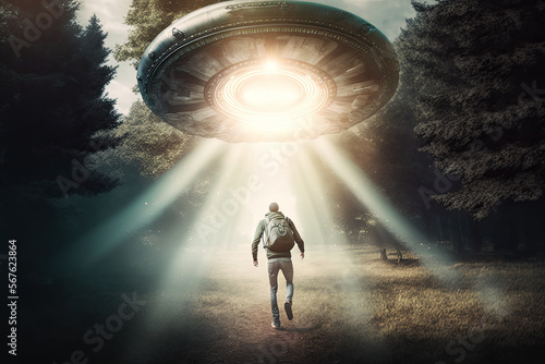 UFO Abduction Concept generative ai