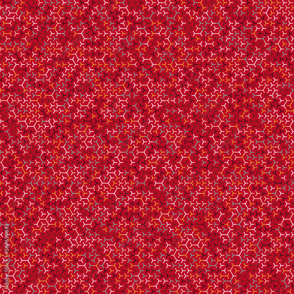 Hexagonal Maze pattern abstract illustration Hexagonal Maze pattern abstract illustration