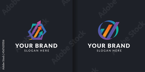 set of vector logos Finance. Business financial logo collection for company