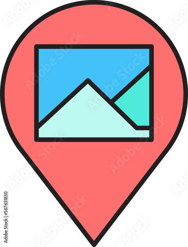 Free Download map pin and photo icon - GFXLoad