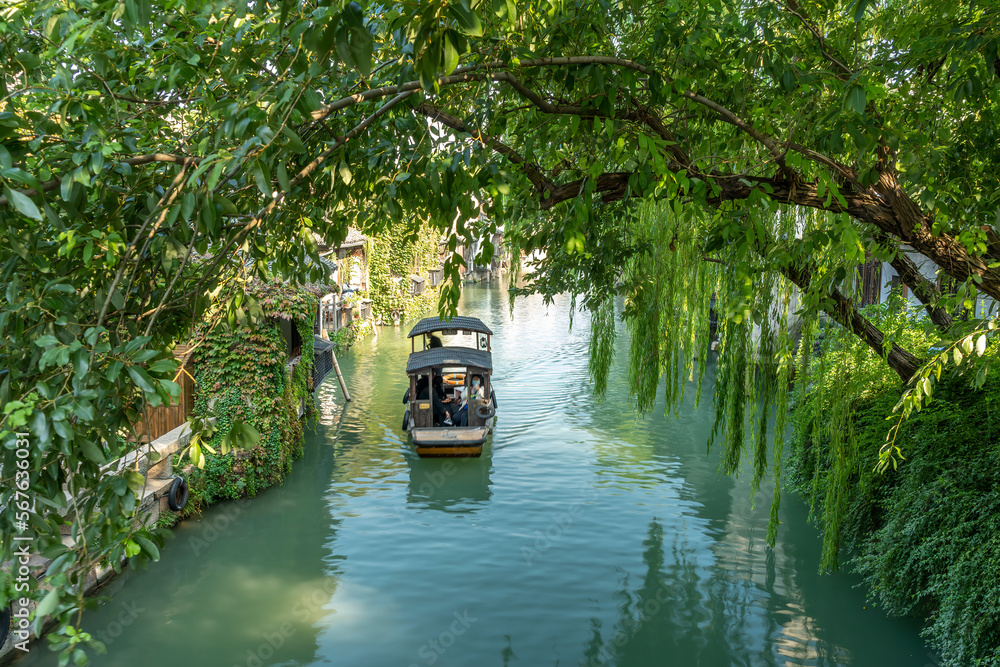 Ancient residential landscape in Wuzhen, China, Asia Ancient residential landscape in Wuzhen, China, Asia