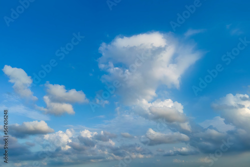Clouds floating in blue sky