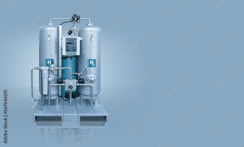 Machine for the production of hydrogen by electrolysis Machine for the production of hydrogen by electrolysis