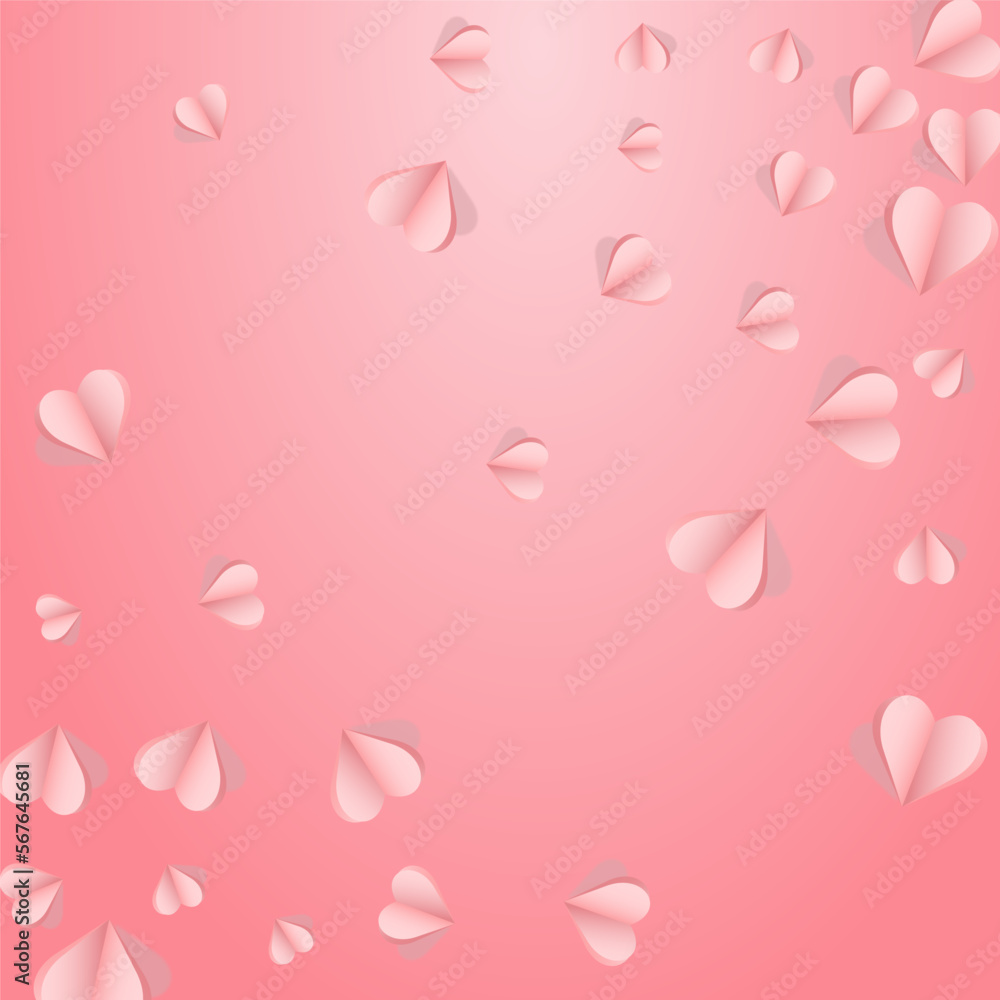 Burgundy Hearts Vector Pink  Backgound. Happy