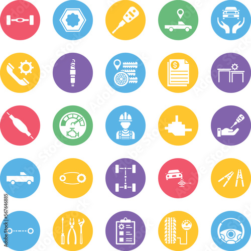 Car Repairing icons set, Car Repairing vector icon, Car Repairing icons pack, car service icons set, car service icons pack, auto service icons pack, car service glyph background icons set