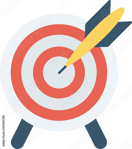 sports dartboard  and arrow