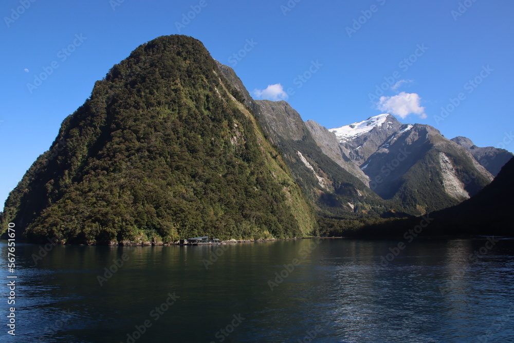 Cruising in Milford Sound on the South Island of New Zealand.