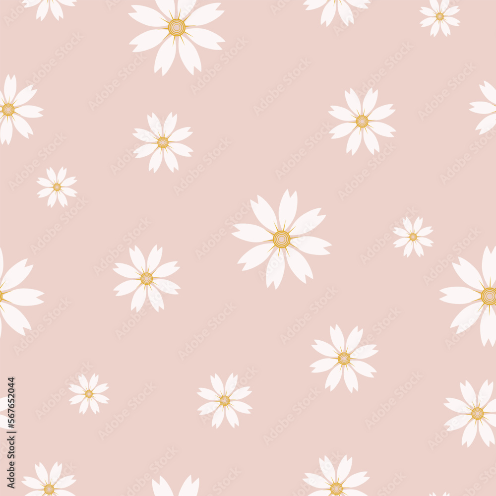 Seamless cute elegant flowers pattern on pink background minimal background for fashion fabric wallpaper wrapping and print design
Seamless cute elegant flowers pattern on pink background minimal background for fashion fabric wallpaper wrapping and print design