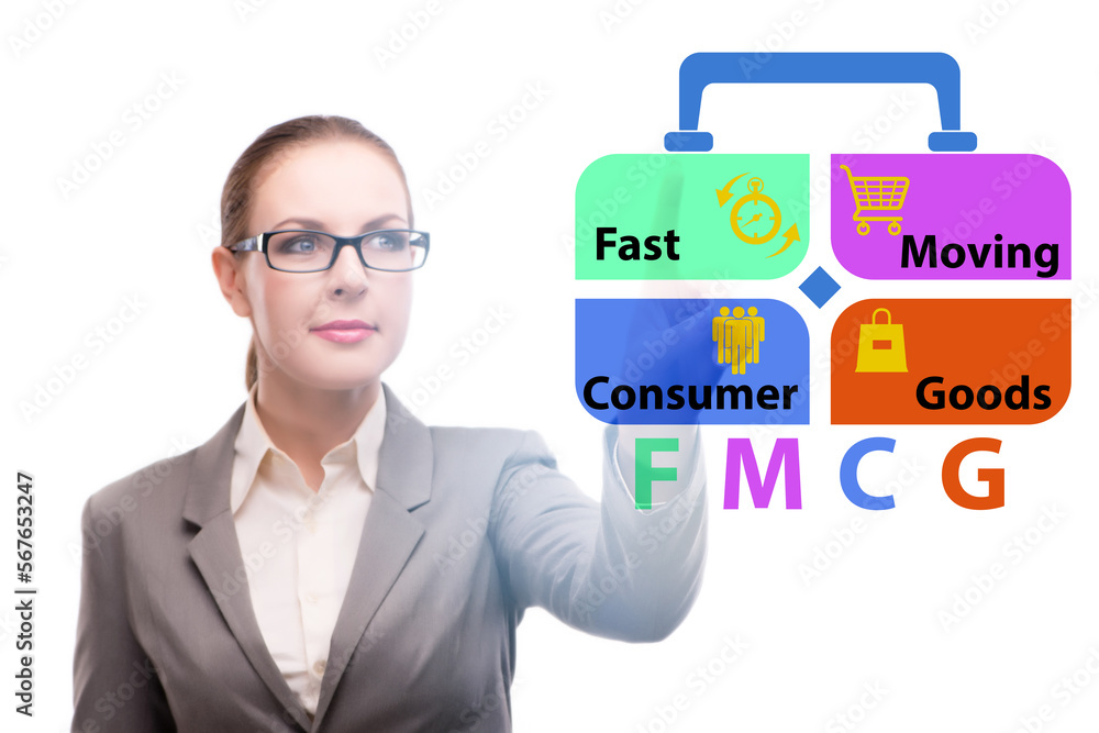 FMCG concept - fast moving consumer goods FMCG concept - fast moving consumer goods