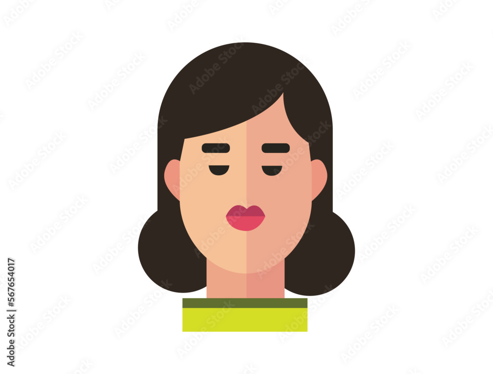 Girl profile photo icon, Women portraits. User photo. Perfect for coloring book, textiles, icon, web, painting, books, t-shirt print. flat face designs characters isolated on white background. Girl profile photo icon, Women portraits. User photo. Perfect for coloring book, textiles, icon, web, painting, books, t-shirt print. flat face designs characters isolated on white background.