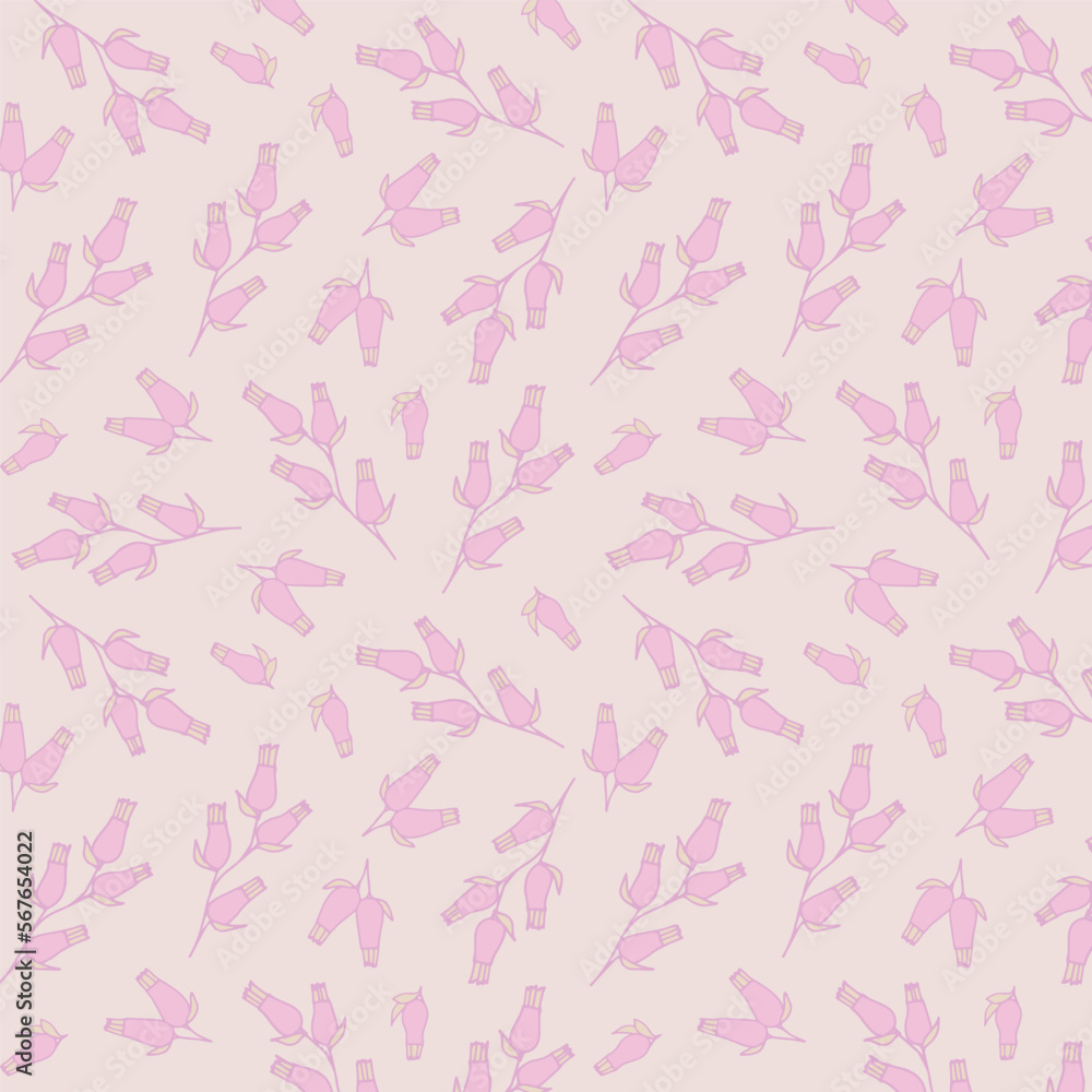 Pink background with pink flowers, seamless pattern. Decorative background for wrapping paper, wallpaper, textile, greeting cards and invitations. Pink background with pink flowers, seamless pattern. Decorative background for wrapping paper, wallpaper, textile, greeting cards and invitations.