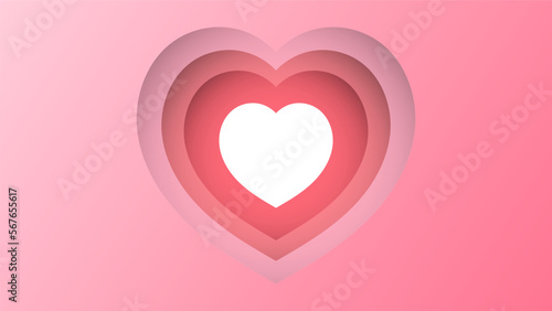 Heart Background ,for February 14, Vector illustration EPS 10