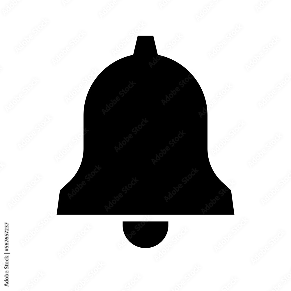 Bell alarm silhouette icon. Reminder. Notification. Vector. Bell alarm silhouette icon. Reminder. Notification. Vector.