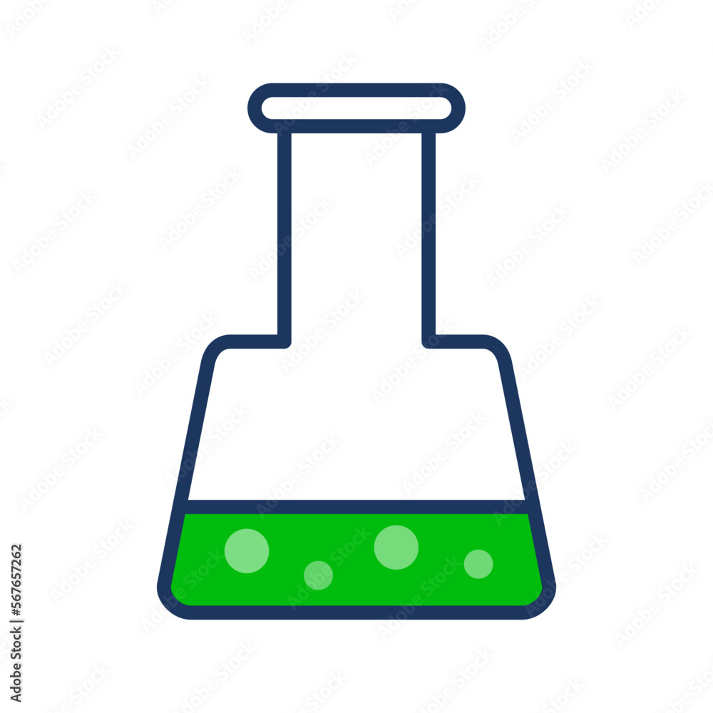 Chemistry experiment flask icon. Vector. Chemistry experiment flask icon. Vector.