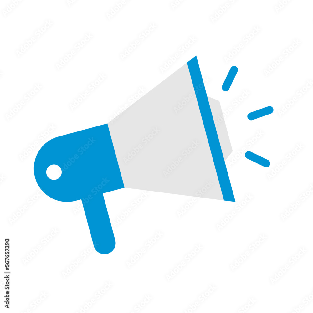 Flat design pop megaphone icon. Calling and cheering. Vector. Flat design pop megaphone icon. Calling and cheering. Vector.