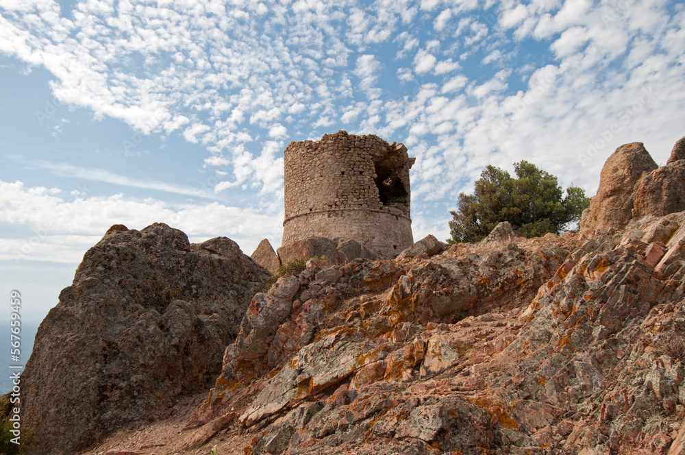 Torre genovese di Roccapina, Corsica, Francia.