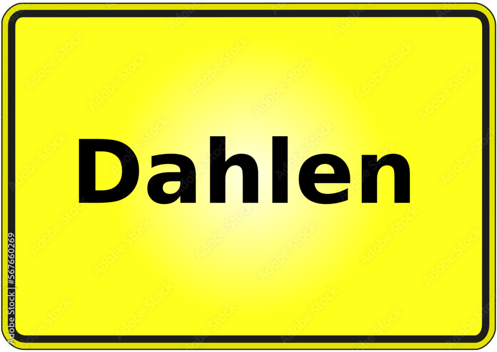 Stadteingangsschild Deutschland Stadt Dahlen Stadteingangsschild Deutschland Stadt Dahlen