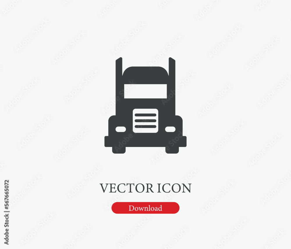 Truck vector icon. Editable stroke. Symbol in Line Art Style for Design, Presentation, Website or Mobile Apps Elements, Logo. Truck symbol illustration. Pixel vector graphics - Vector Truck vector icon. Editable stroke. Symbol in Line Art Style for Design, Presentation, Website or Mobile Apps Elements, Logo. Truck symbol illustration. Pixel vector graphics - Vector