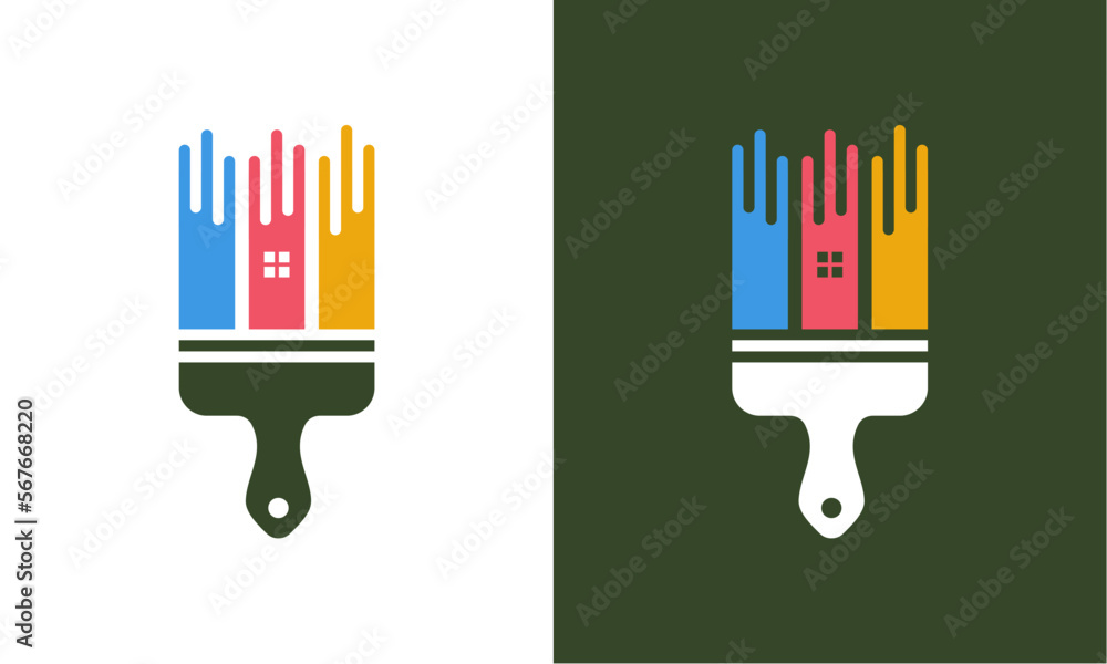 logo icon for painting house