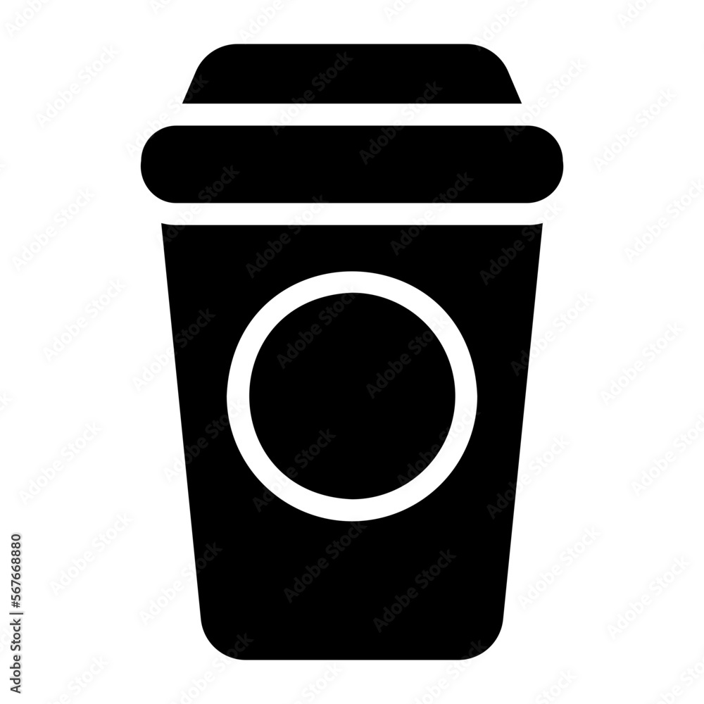 coffee cup glyph icon