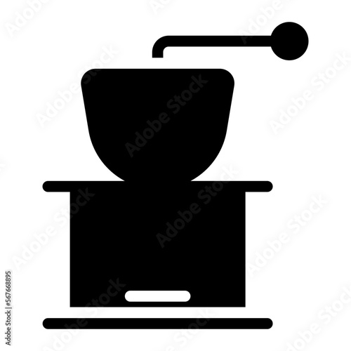 coffee grinder glyph icon