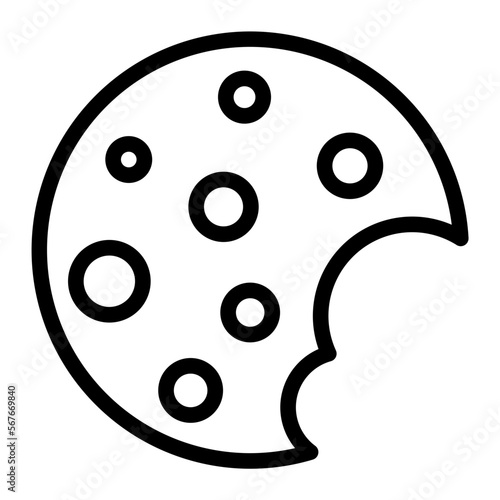 cookies line icon
