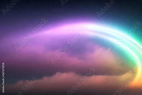 rainbow in space © Ahmed
