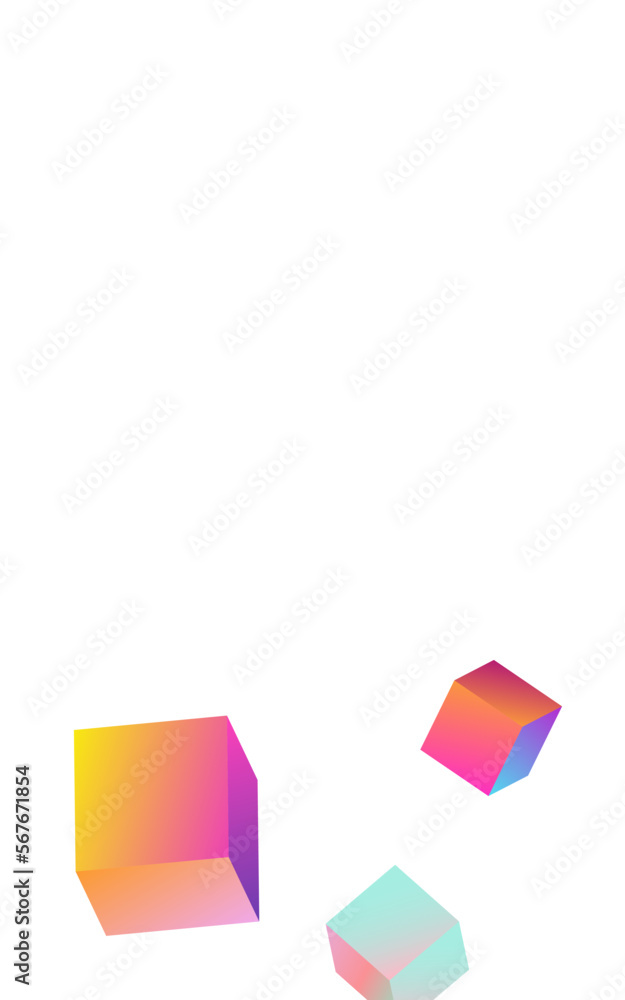 Gradient Confetti Vector White Background. Gradient Confetti Vector White Background.